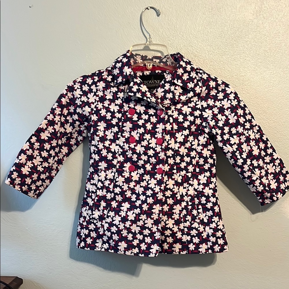Kids Floral Rain Jacket